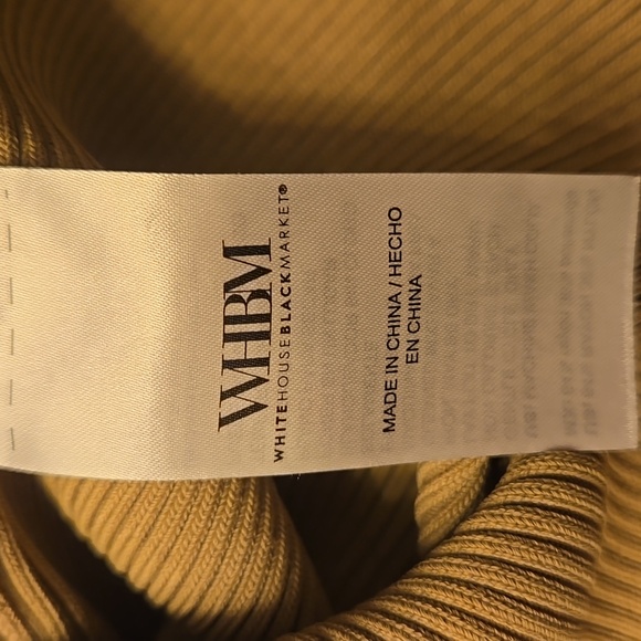 White House Black Market Beige Cutout Top - Picture 9 of 10